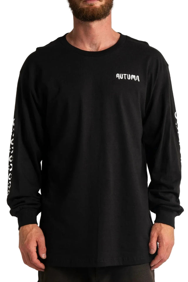 AUTUMN Grif Quiver Long Sleeve T-Shirt Black Men's Long Sleeve T-Shirts Autumn 