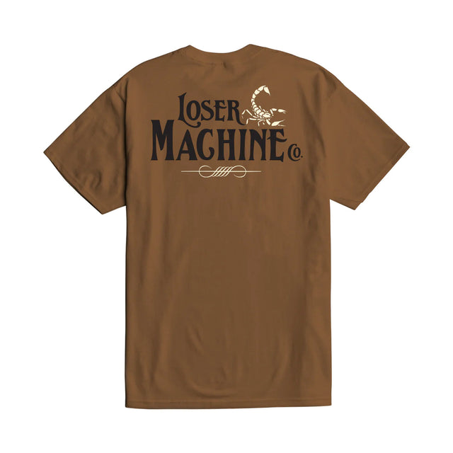 LOSER MACHINE Ravage Stock T-Shirt Brown Sugar Men's Short Sleeve T-Shirts Loser Machine 
