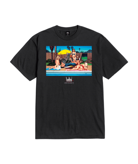 LOSER MACHINE Poolside T-Shirt Black Men's Short Sleeve T-Shirts Loser Machine 