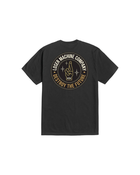 LOSER MACHINE Time Honoured T-Shirt Black Men's Short Sleeve T-Shirts Loser Machine 