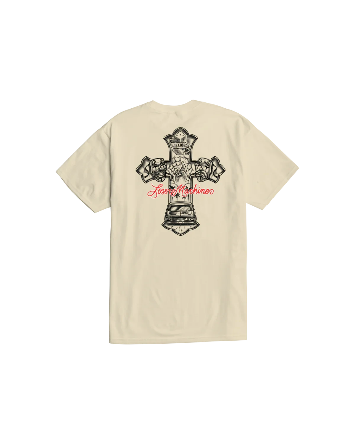 LOSER MACHINE Street View T-Shirt Cream Men's Short Sleeve T-Shirts Loser Machine 