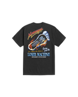 LOSER MACHINE Red Hot T-Shirt Black Men's Short Sleeve T-Shirts Loser Machine 
