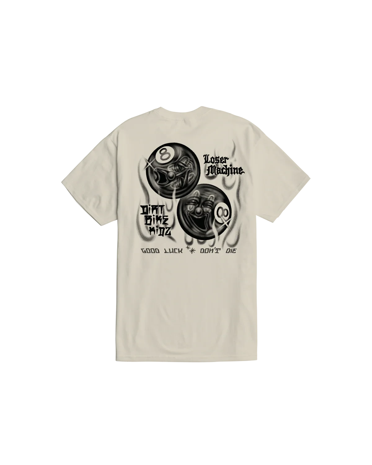 LOSER MACHINE 8 Ballerz T-Shirt Cream Men's Short Sleeve T-Shirts Loser Machine 