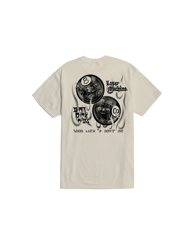 LOSER MACHINE 8 Ballerz T-Shirt Cream Men's Short Sleeve T-Shirts Loser Machine 