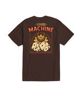 LOSER MACHINE Gambling House T-Shirt Java Brown Men's Short Sleeve T-Shirts Loser Machine 
