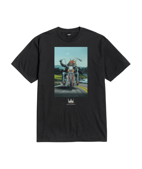 LOSER MACHINE Open Road T-Shirt Black Men's Short Sleeve T-Shirts Loser Machine 