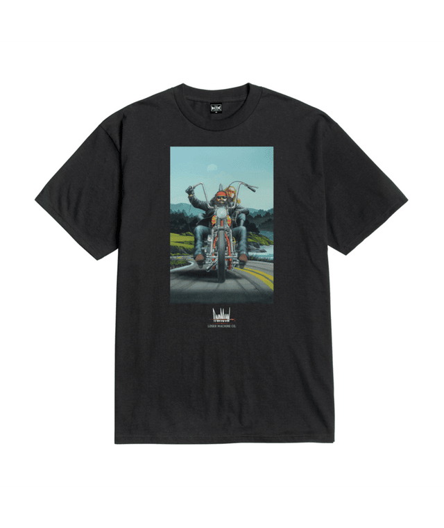 LOSER MACHINE Open Road T-Shirt Black Men's Short Sleeve T-Shirts Loser Machine 