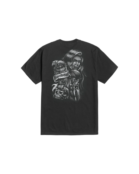 LOSER MACHINE Family Ties Stock T-Shirt Black Men's Short Sleeve T-Shirts Loser Machine 