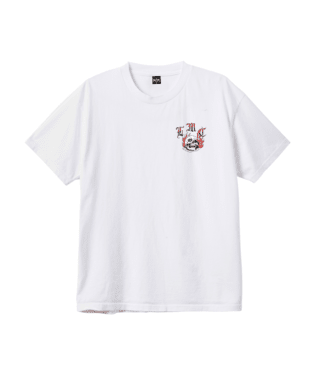 LOSER MACHINE Hypnotic T-Shirt White Enzyme Men's Short Sleeve T-Shirts Loser Machine 