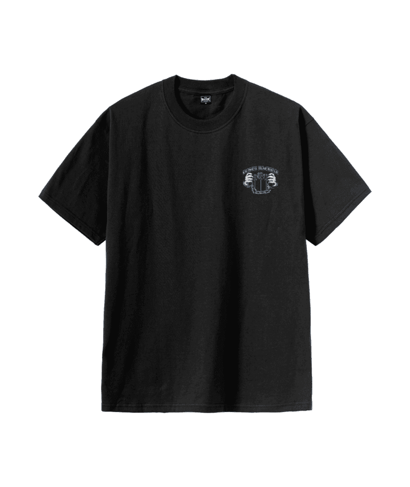LOSER MACHINE Palm Tree Prison Heavy Weight T-Shirt Black Men's Short Sleeve T-Shirts Loser Machine 