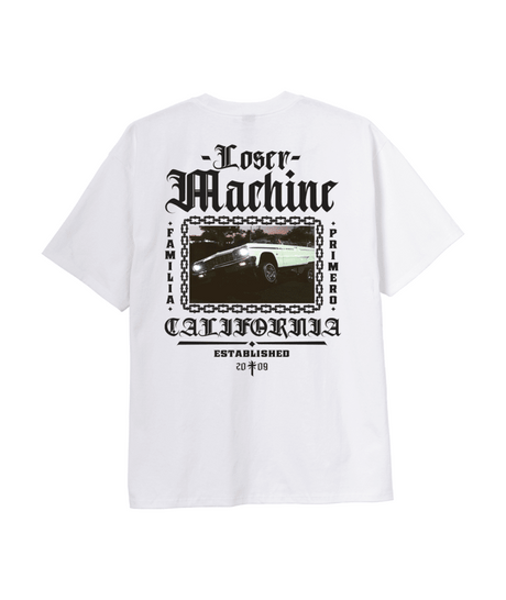 LOSER MACHINE Valley Centre Heavy Weight T-Shirt White Freeride Boardshop 