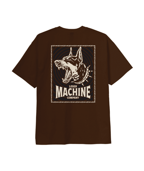LOSER MACHINE Big Bark Heavyweight T-Shirt Java Brown Men's Short Sleeve T-Shirts Loser Machine 