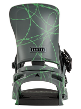 BURTON Cartel Snowboard Bindings Grey/Green Voltage 2027 Men's Snowboard Bindings Burton 