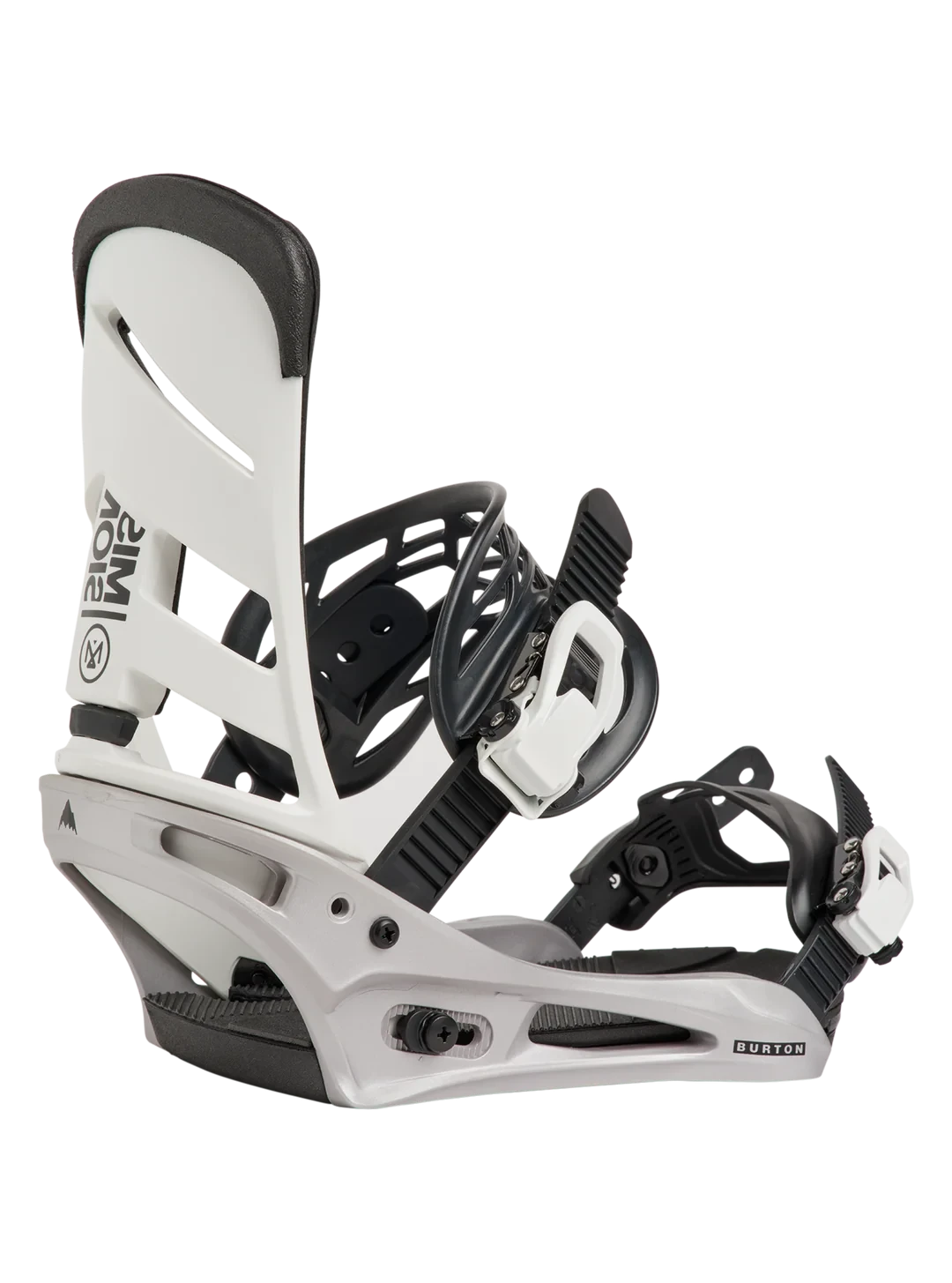 BURTON Mission Snowboard Bindings White/Silver 2027 Men's Snowboard Bindings Burton 