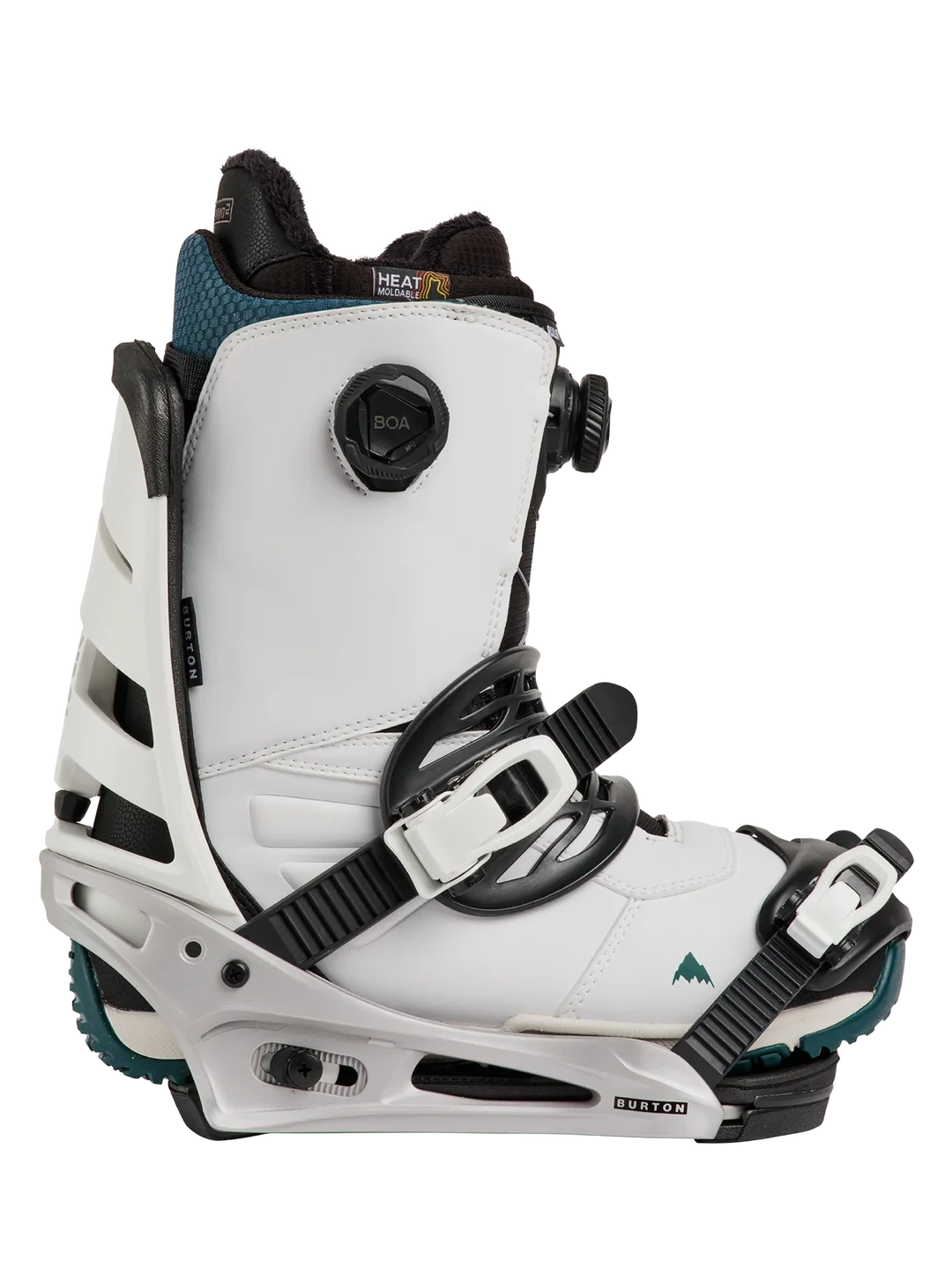 BURTON Mission Snowboard Bindings White/Silver 2027 Men's Snowboard Bindings Burton 
