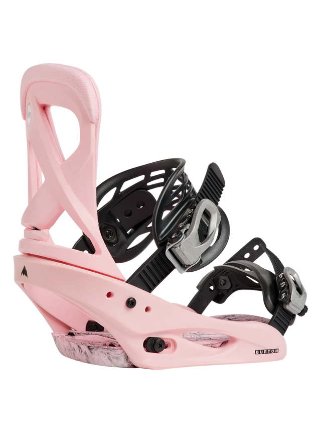 BURTON Women's Scribe Snowboard Bindings Pink 2027 Women's Snowboard Bindings Burton 