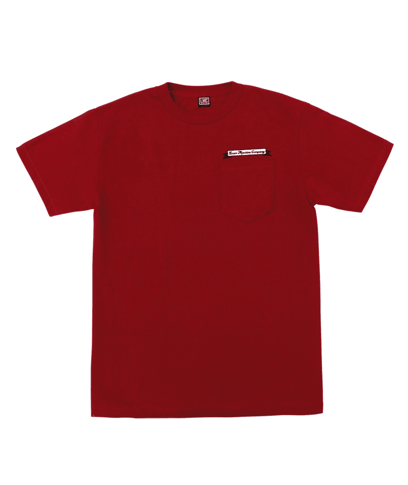 LOSER MACHINE Nightfall Stock Pocket T-Shirt Red Men's Short Sleeve T-Shirts Loser Machine 