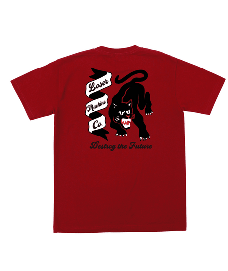 LOSER MACHINE Nightfall Stock Pocket T-Shirt Red Men's Short Sleeve T-Shirts Loser Machine 