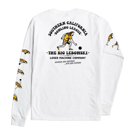LOSER MACHINE Over The Lines Longsleeve T-Shirt White Men's Long Sleeve T-Shirts Loser Machine 