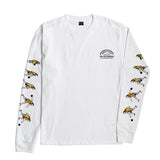 LOSER MACHINE Over The Lines Longsleeve T-Shirt White Men's Long Sleeve T-Shirts Loser Machine 