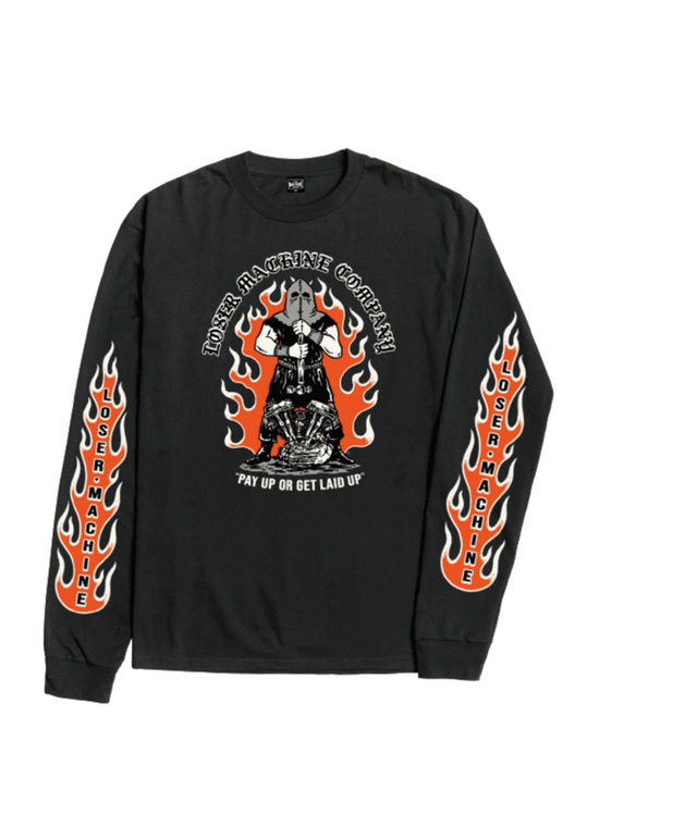 LOSER MACHINE Executioner Long Sleeve T-Shirt Black Men's Long Sleeve T-Shirts Loser Machine 
