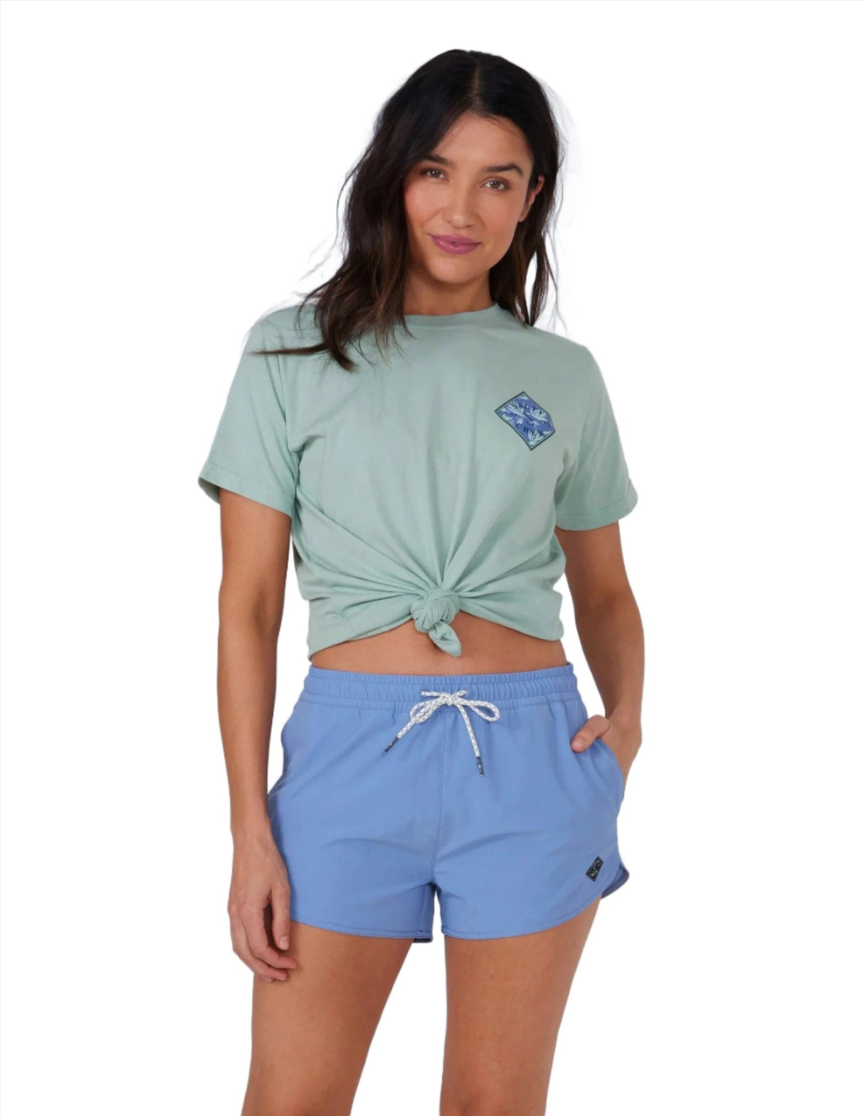 SALTY CREW Women's Beacons Boardshorts Blue Dusk Women's Boardshorts Salty Crew 