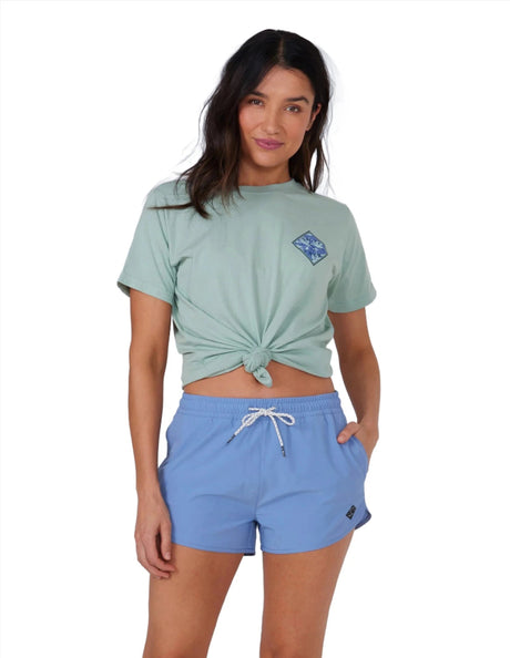 SALTY CREW Women's Beacons Boardshorts Blue Dusk Women's Boardshorts Salty Crew 