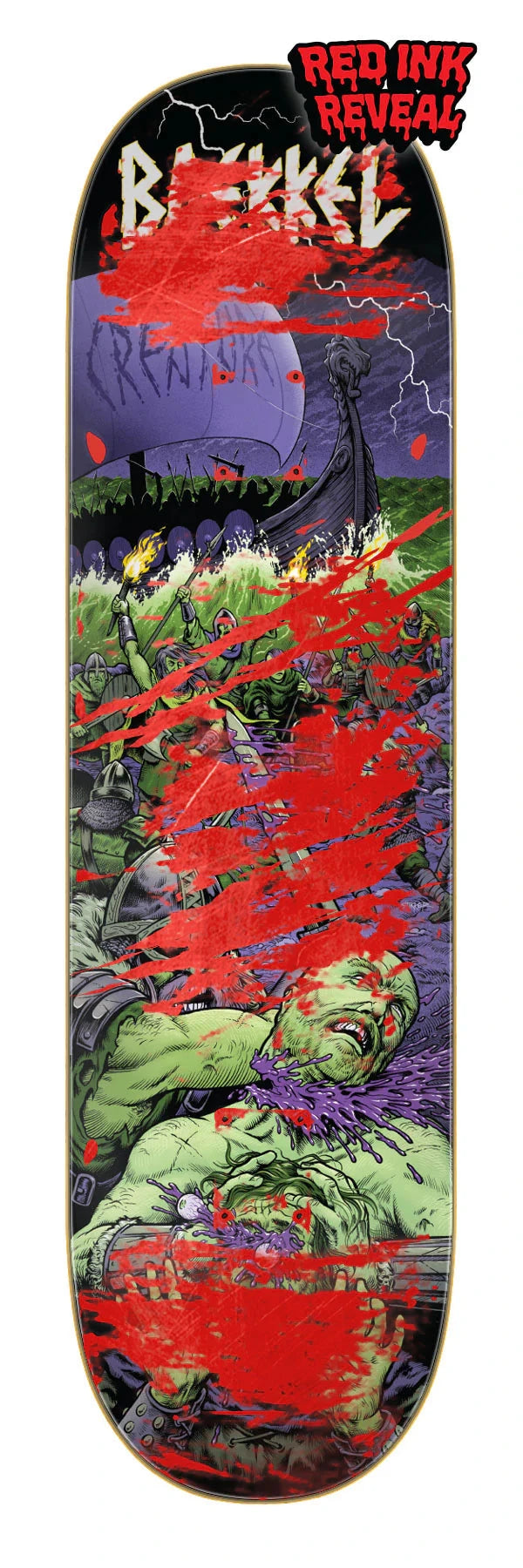 CREATURE VX Baekkel Warriors 8.6 Skateboard Deck Skateboard Decks Creature 
