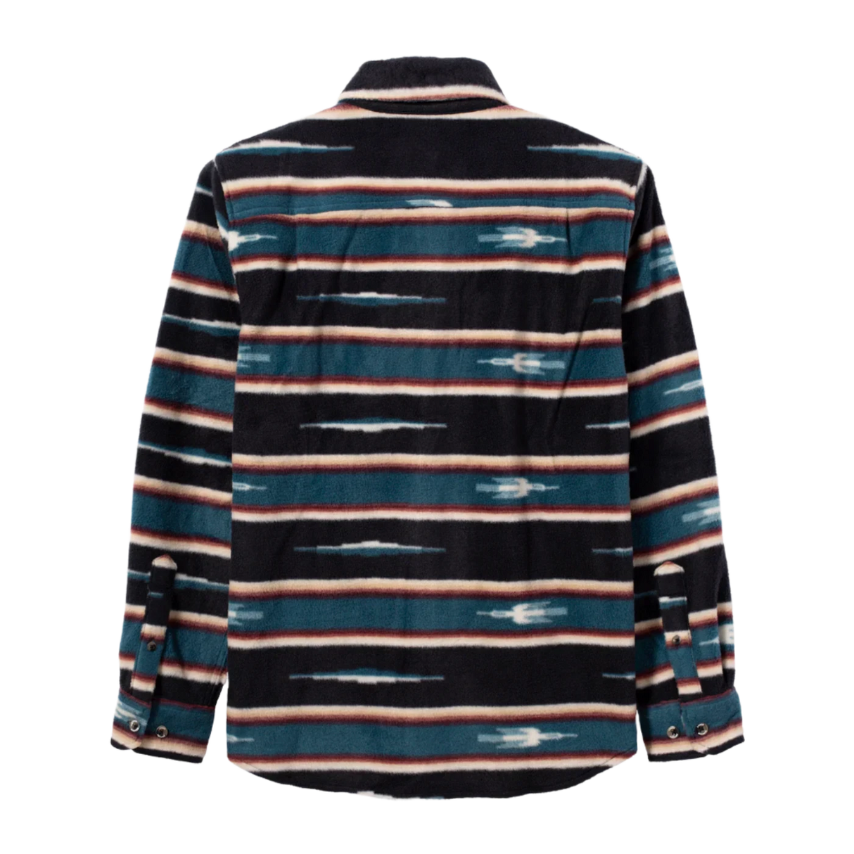 LOSER MACHINE Elmwood Woven Fleece Button Up Shirt Navy Men's Long Sleeve Button Up Shirts Loser Machine 