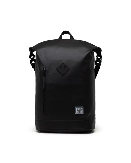 HERSCHEL Roll Top Backpack Weather Resistant Black Backpacks Herschel Supply Company 