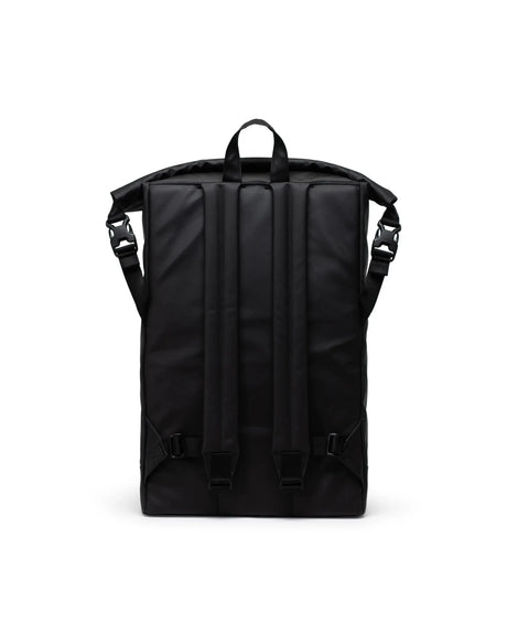 HERSCHEL Roll Top Backpack Weather Resistant Black Backpacks Herschel Supply Company 