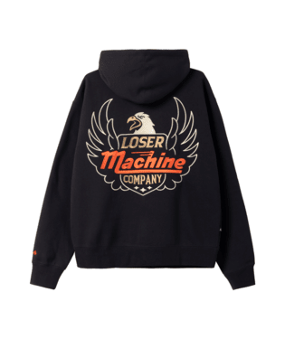 LOSER MACHINE Cresta Heavyweight Hoodie Black Men's Pullover Hoodies Loser Machine 
