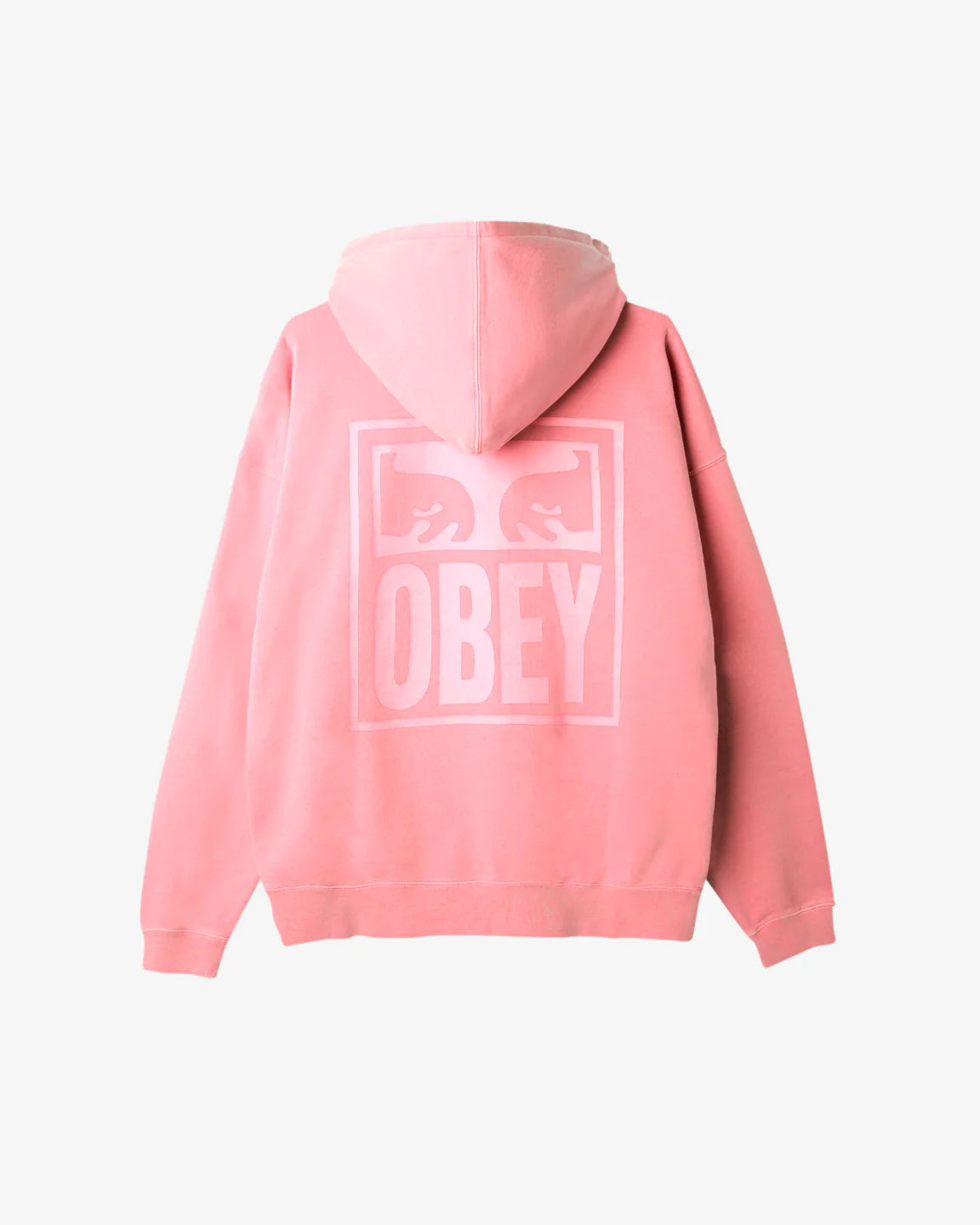 OBEY Pigment Eyes Icon Extra Heavy Pullover Hoodie Shell Pink Men's Pullover Hoodies Obey 