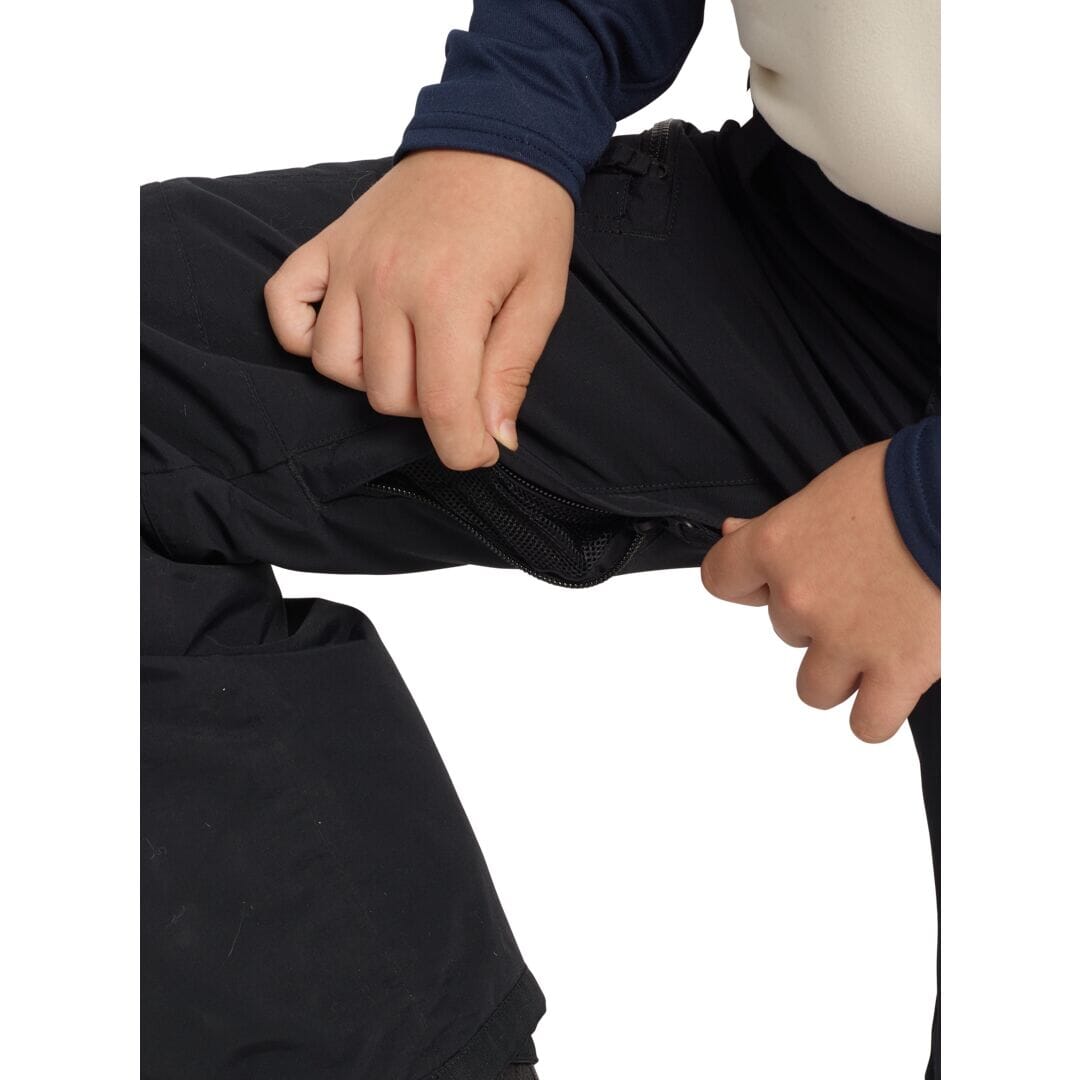 BURTON Boy's Exile 2L Cargo Snowboard Pants True Black 2024 Youth Snow Pants Burton 