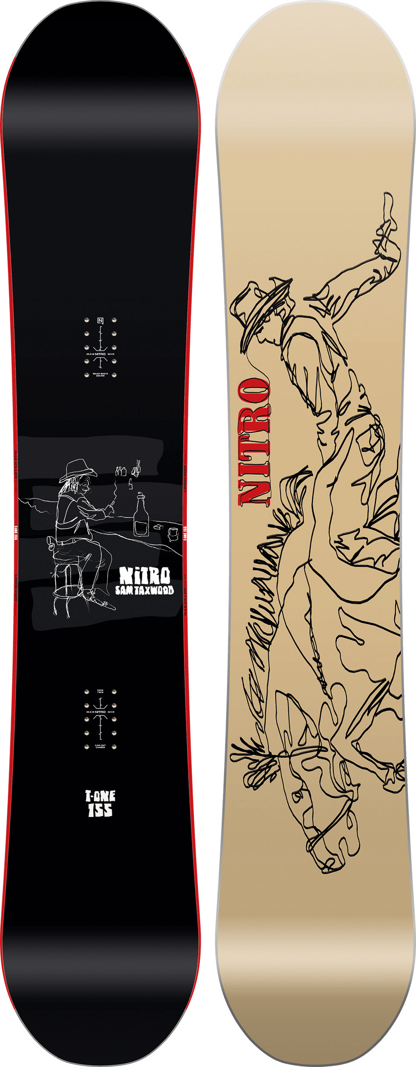 NITRO T1 x Sam Taxwood Snowboard 2027 Men's Snowboards Nitro 