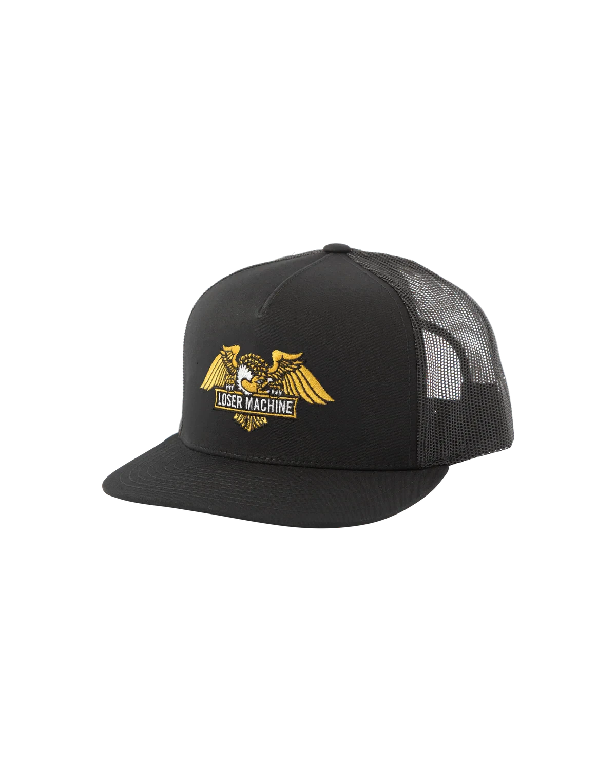 LOSER MACHINE Wings Trucker Hat Black Men's Hats Loser Machine 