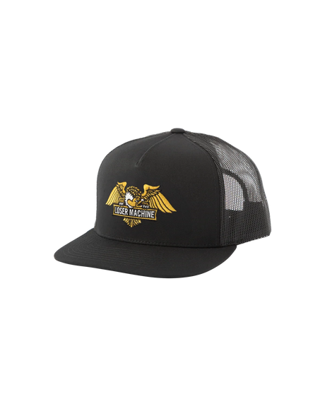 LOSER MACHINE Wings Trucker Hat Black Men's Hats Loser Machine 