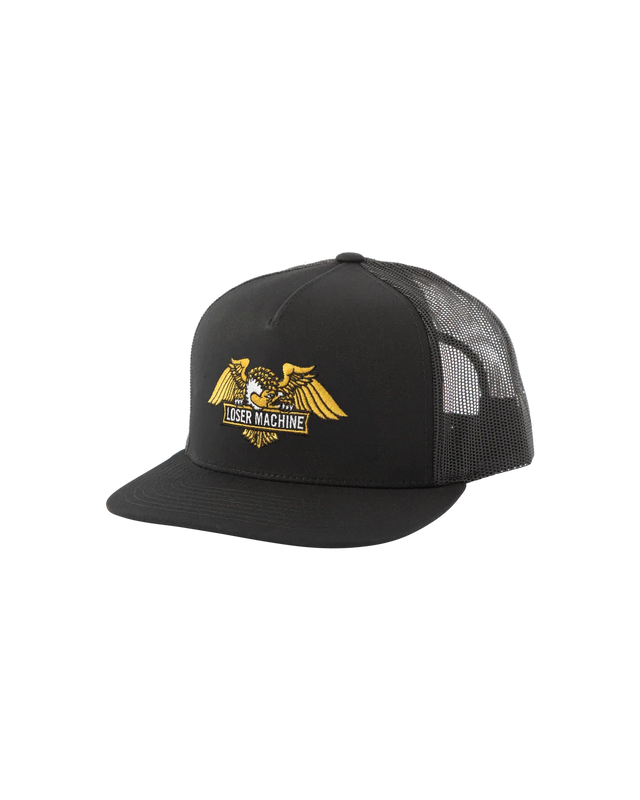 LOSER MACHINE Wings Trucker Hat Black Men's Hats Loser Machine 