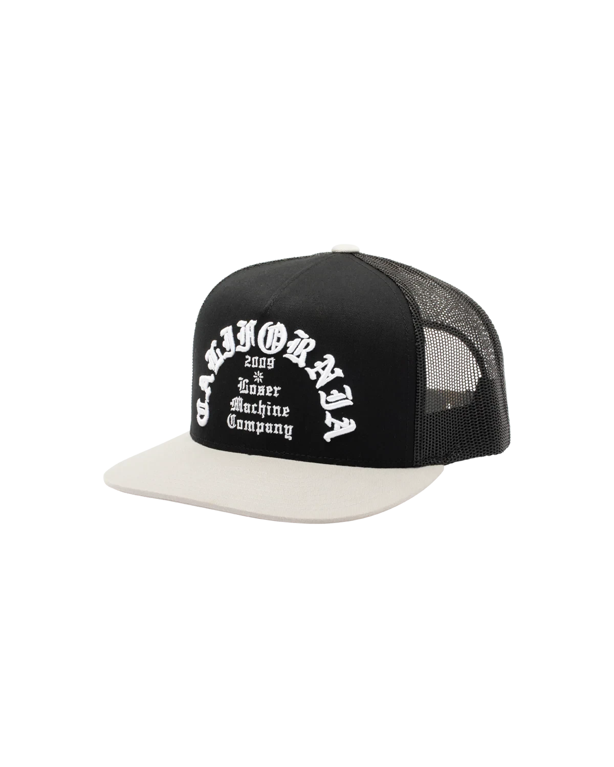 LOSER MACHINE Fanatic Trucker Hat Black/Silver Men's Hats Loser Machine 
