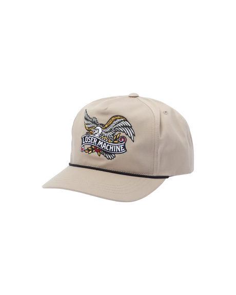 LOSER MACHINE Birdie Snapback Hat Khaki Men's Hats Loser Machine 