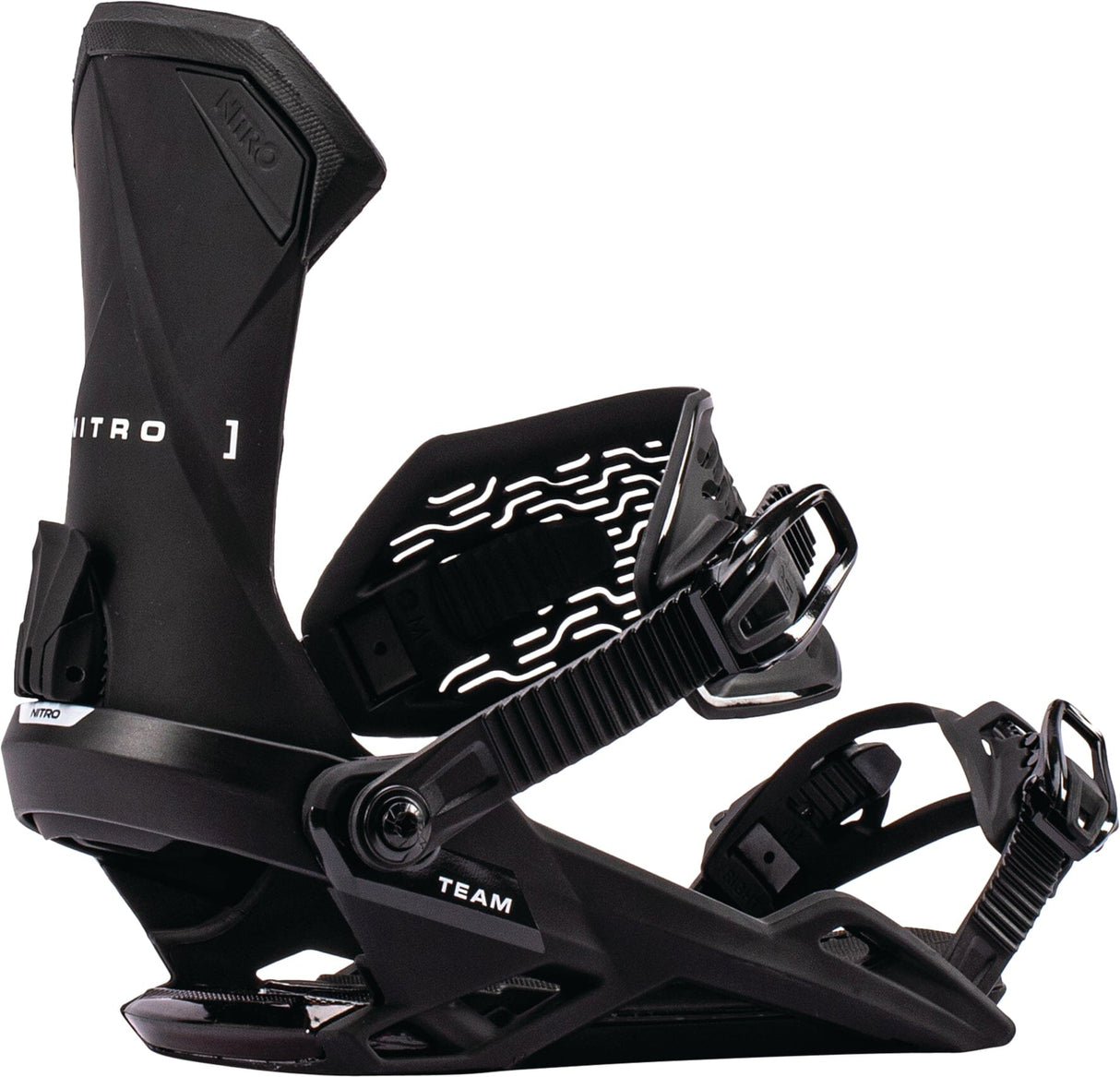 NITRO Team Snowboard Bindings Ultra Black 2027 Men's Snowboard Bindings Nitro 