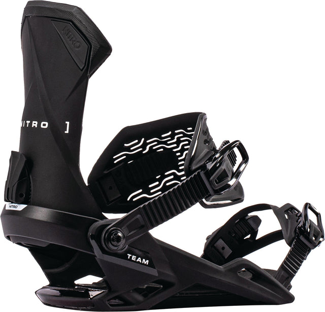 NITRO Team Snowboard Bindings Ultra Black 2027 Men's Snowboard Bindings Nitro 