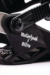 NITRO One Snowboard Bindings Motörhead 2027 Men's Snowboard Bindings Nitro 