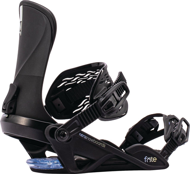 NITRO Women's Fate Snowboard Bindings Ultra Black 2027 Women's Snowboard Bindings Nitro 