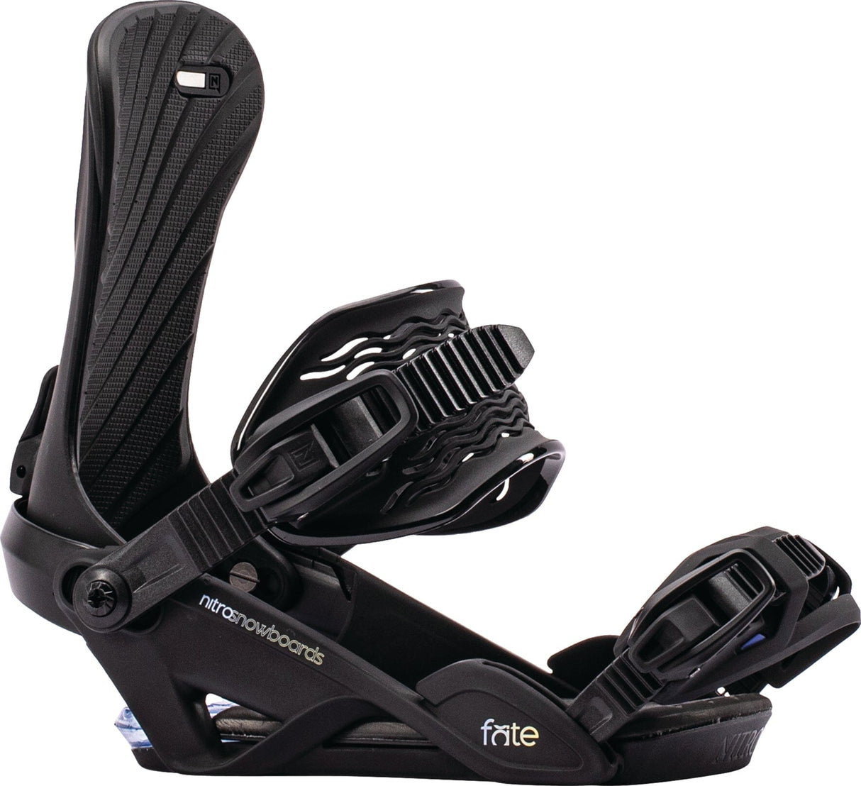 NITRO Women's Fate Snowboard Bindings Ultra Black 2027 Women's Snowboard Bindings Nitro 