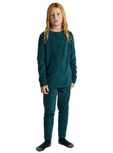 BURTON Kids Fleece Base Layer Set Deep Emerald Youth Base Layers Burton 