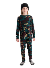 BURTON Kids Fleece Base Layer Set Seersucker Camo Youth Base Layers Burton 
