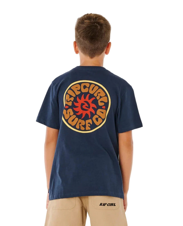 RIP CURL Boy's Pacific Rinse Circle T-Shirt Dark Navy Boy's T-Shirts Rip Curl 