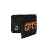 SPITFIRE Flame Script Bi-Fold Wallet Black Men's Wallets Spitfire 