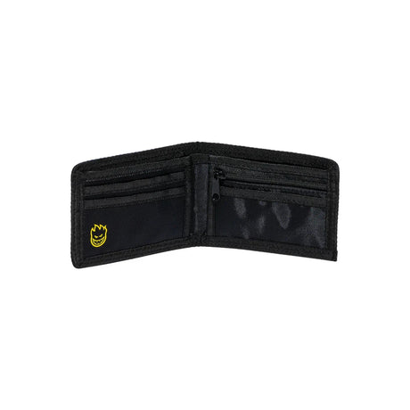 SPITFIRE Flame Script Bi-Fold Wallet Black Men's Wallets Spitfire 